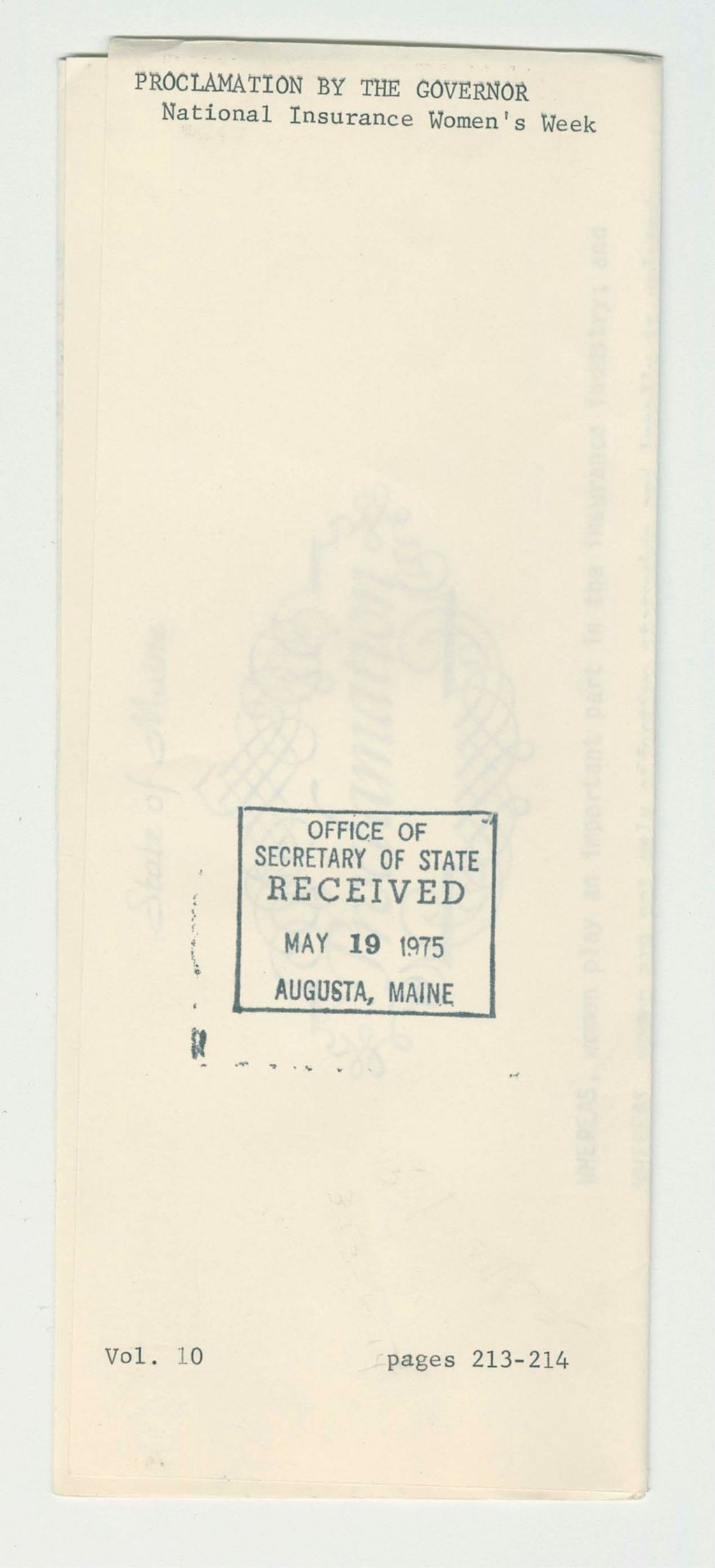 Miniature of National Insurance Women's Week