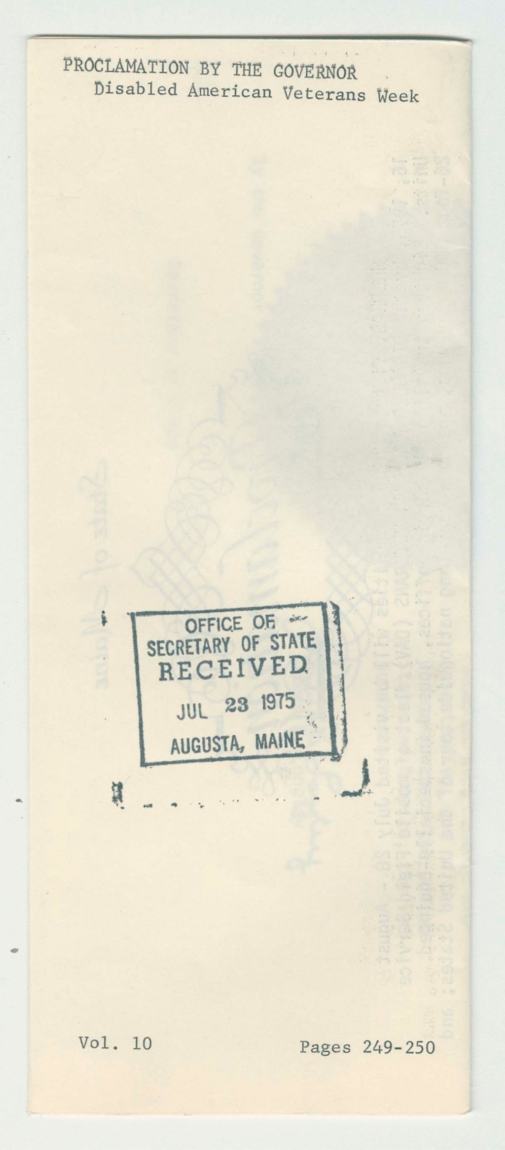 Miniature of Disabled American Veterans Week