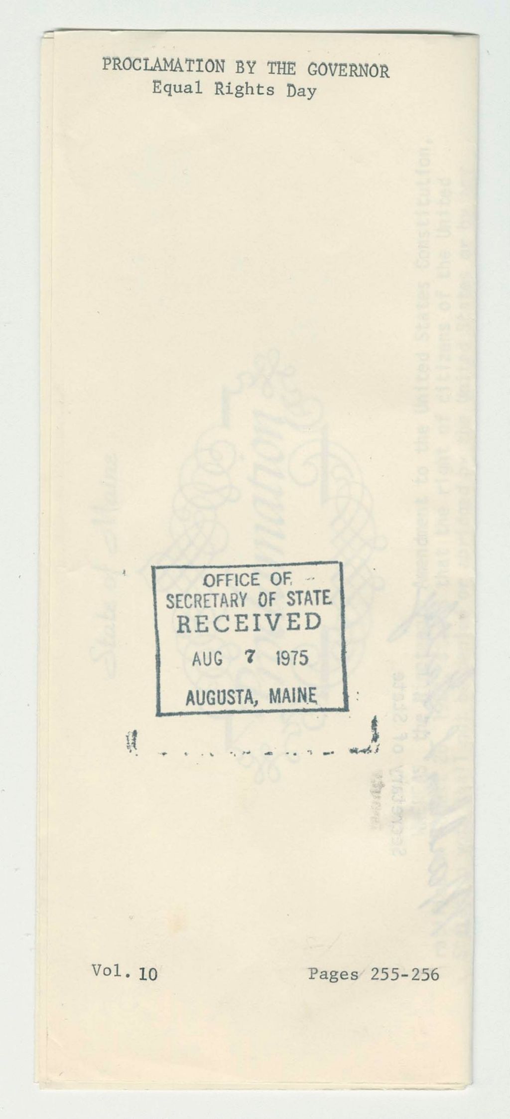 Miniature of Equal Rights Day