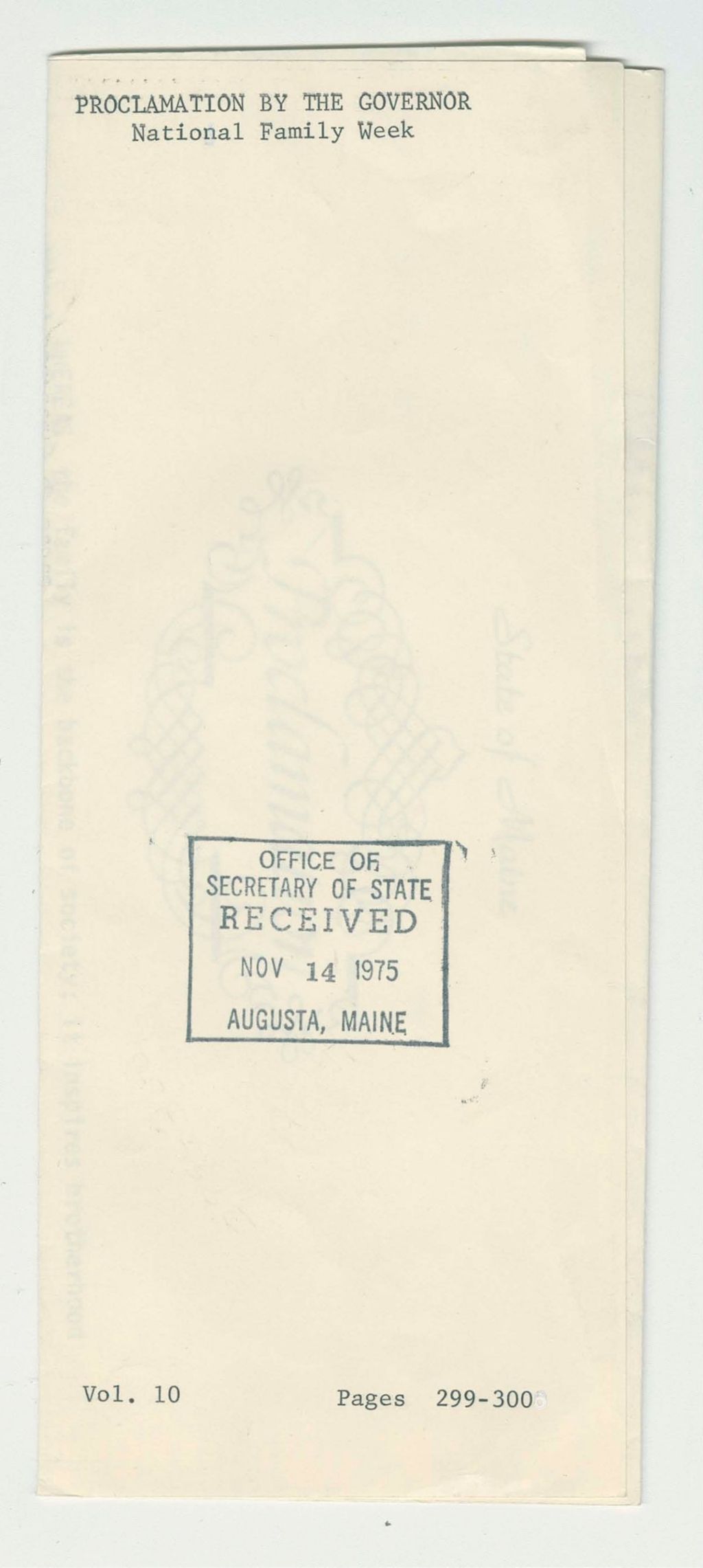 Miniature of National Family Week