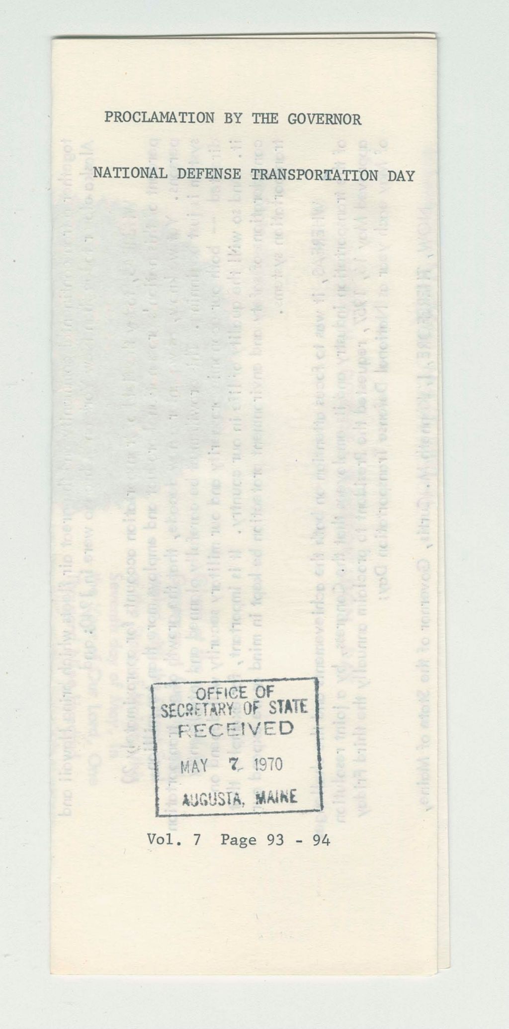 Miniature of National Defense Transportation Day