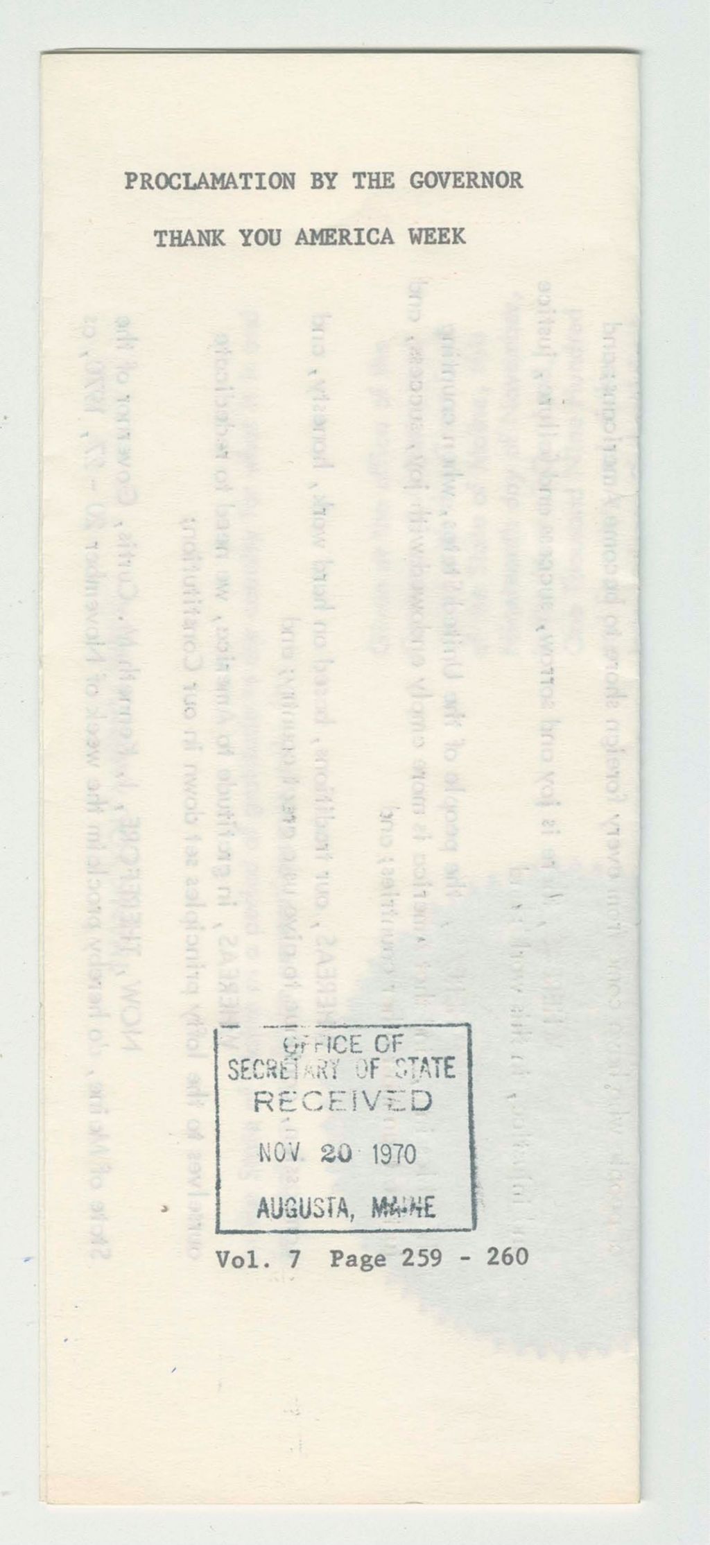 Miniature of Thank You America Week