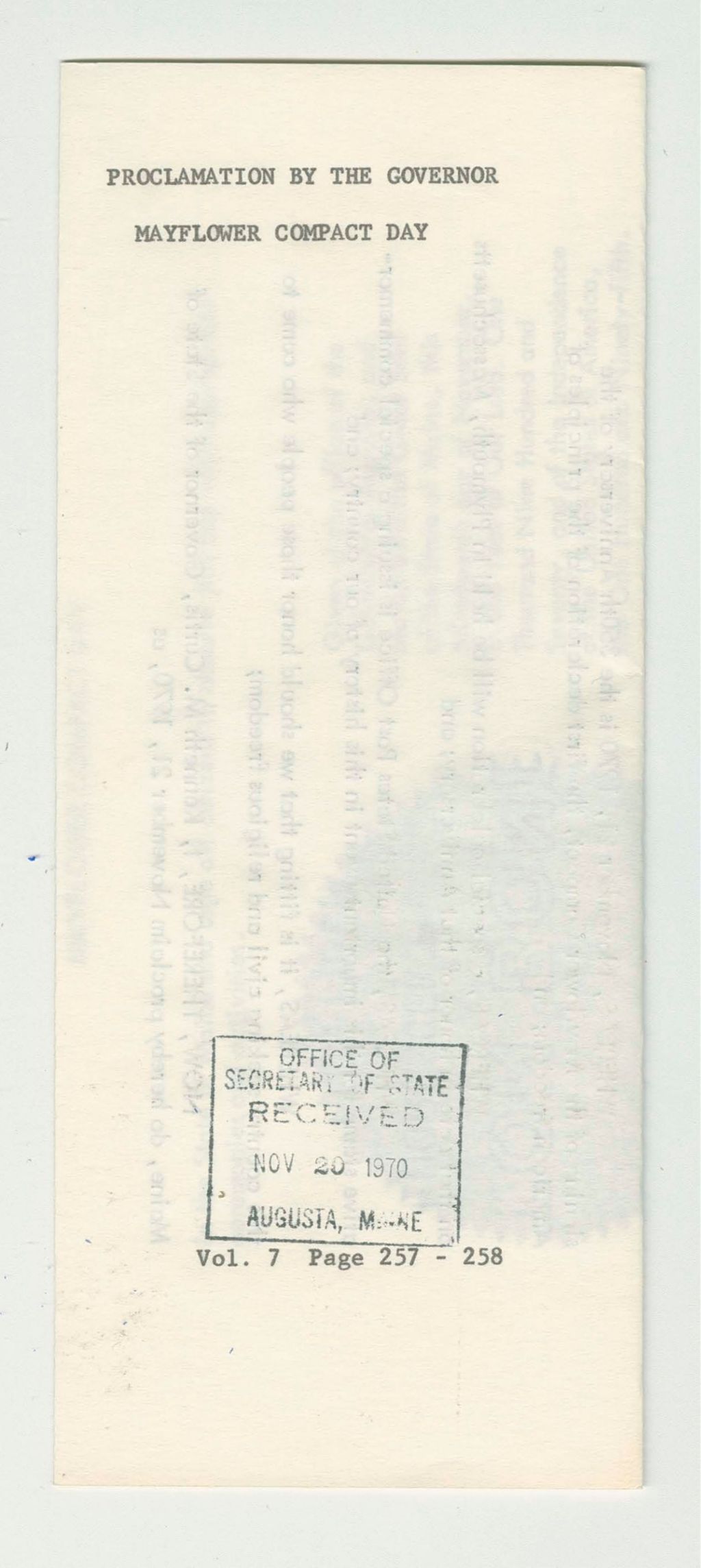 Miniature of Mayflower Compact Day