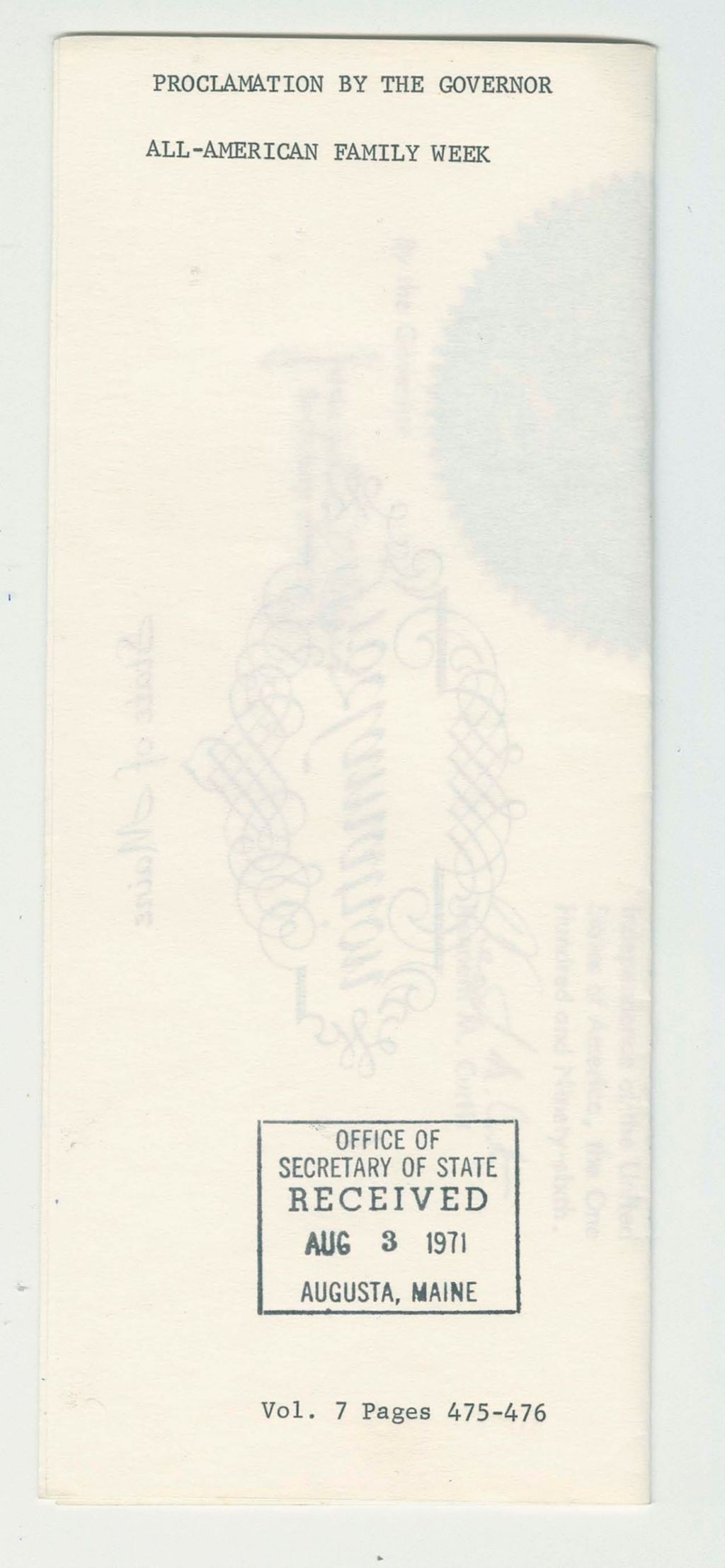 Miniature of All-American Family Week