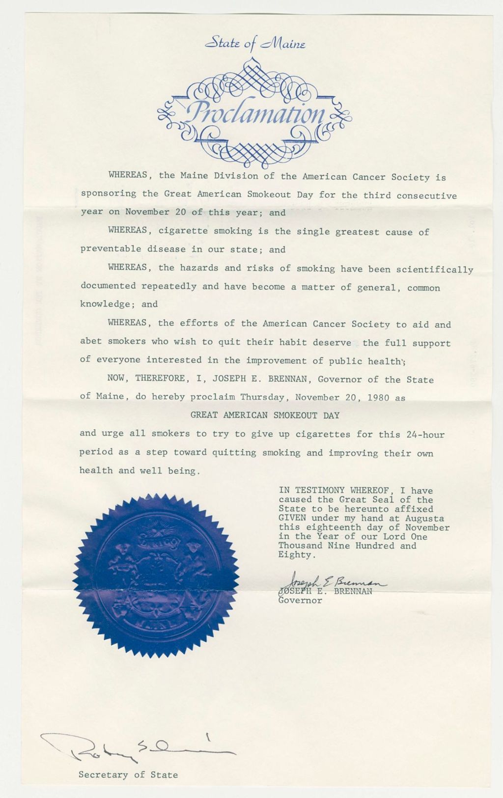Miniature of Great American Smokeout Day