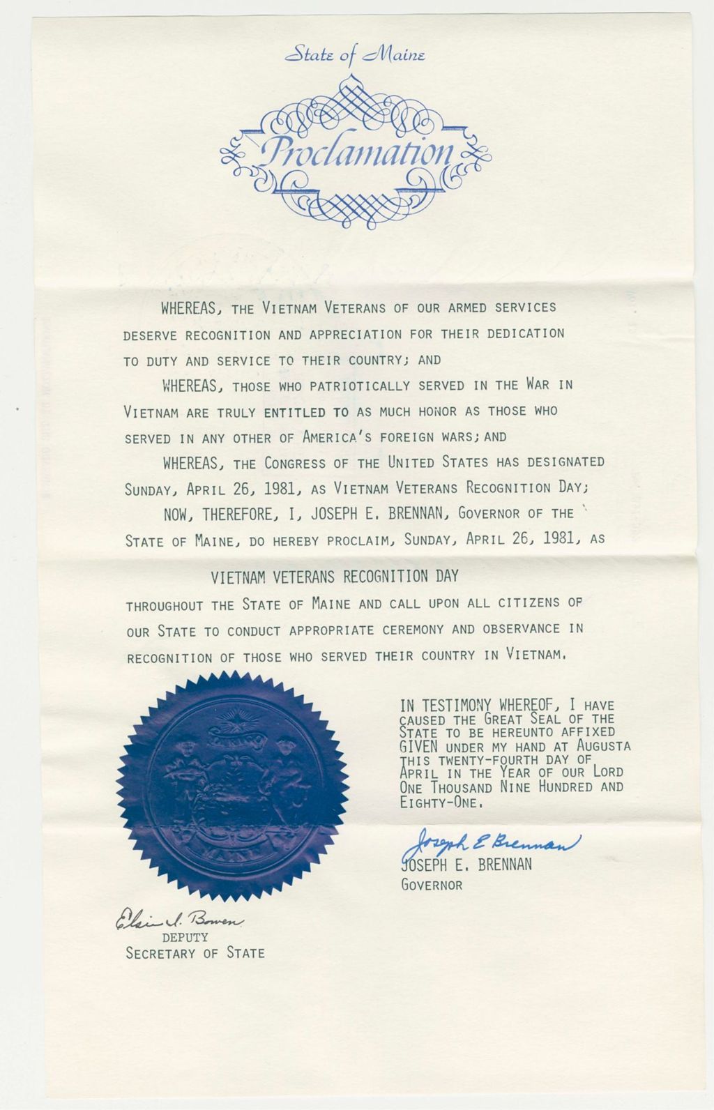 Miniature of Vietnam Veterans Recognition Day