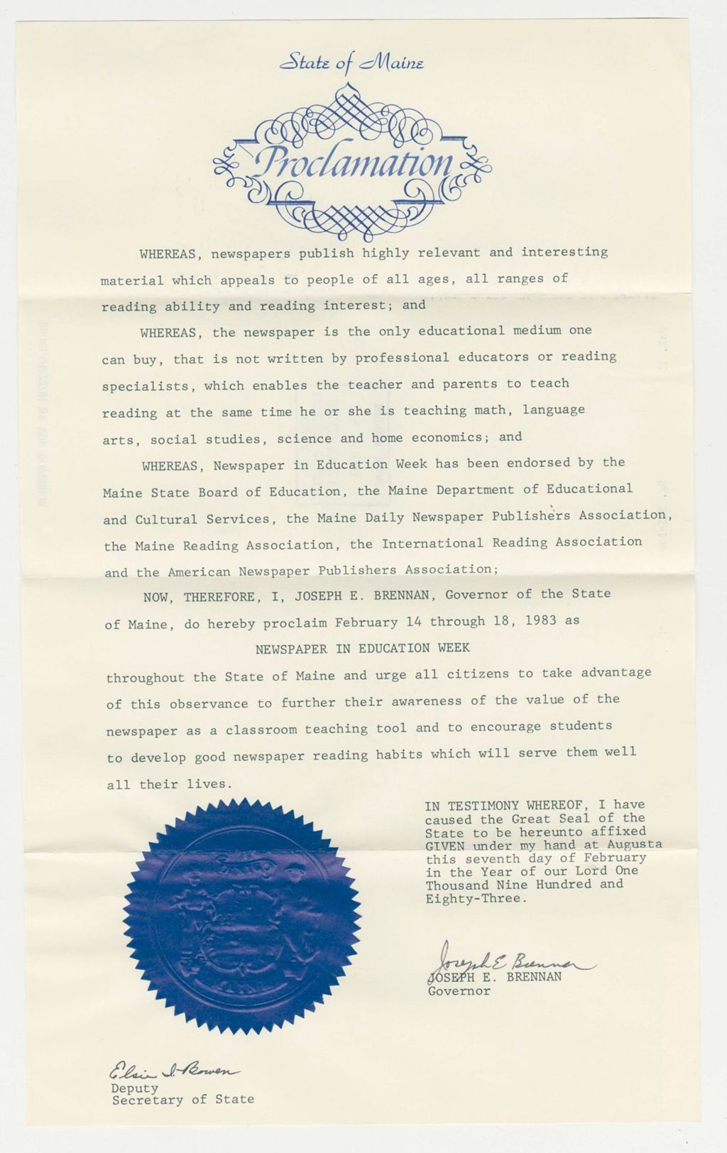 Miniature of Newspaper in Education Week
