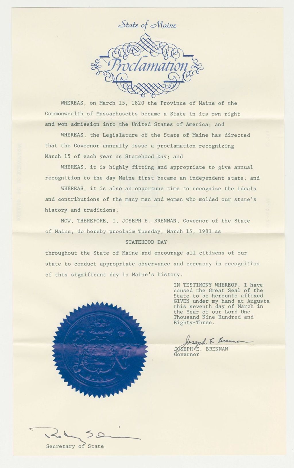 Miniature of Statehood Day