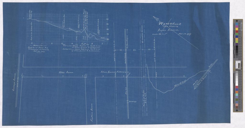 Miniature of Waterville Plan Showing Allen Avenue