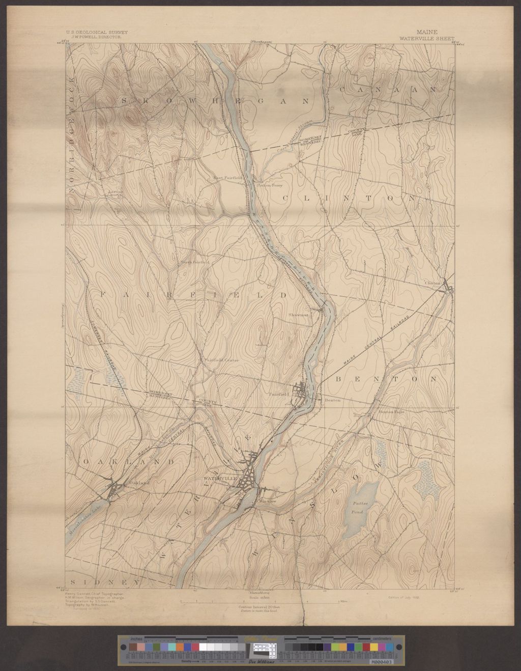 Miniature of Maine, Waterville Sheet
