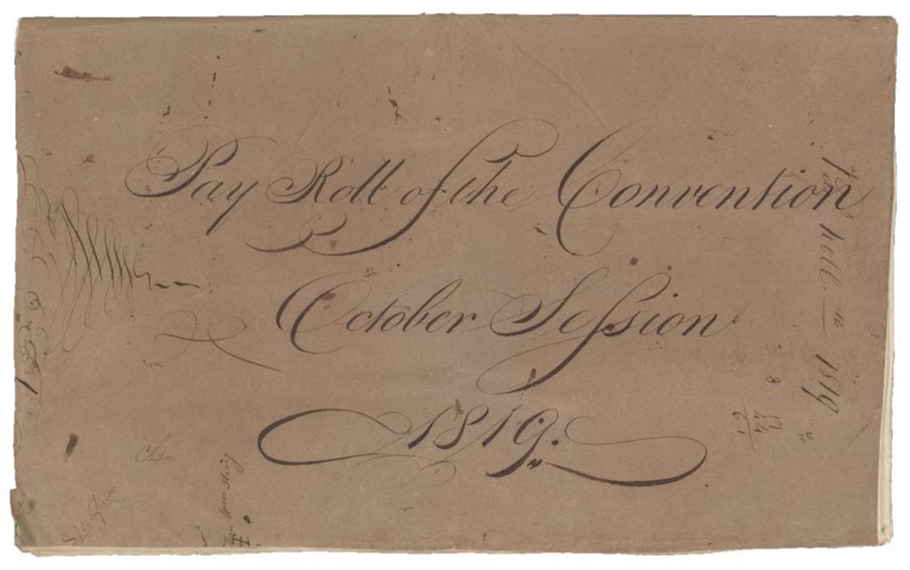 Miniature of Act of Separation payroll 1819