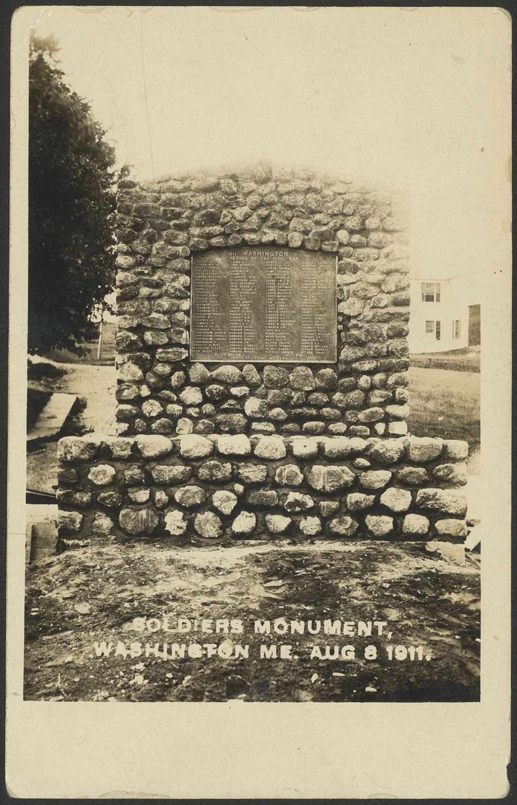 Miniature of Soldiers' Monument, Washington, ME