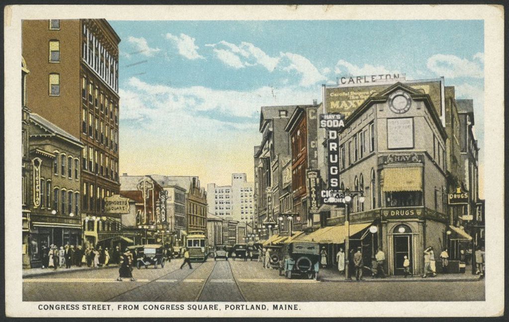 Miniature of Congress Street from Congress Square, Portland, ME