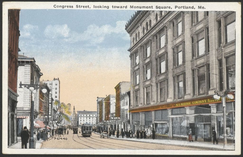 Miniature of Congress Street Looking Toward Monument Square, Portland, ME