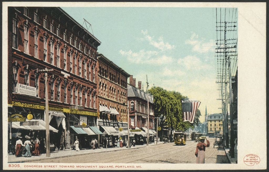 Miniature of Congress Street Toward monument Square, Portland, ME