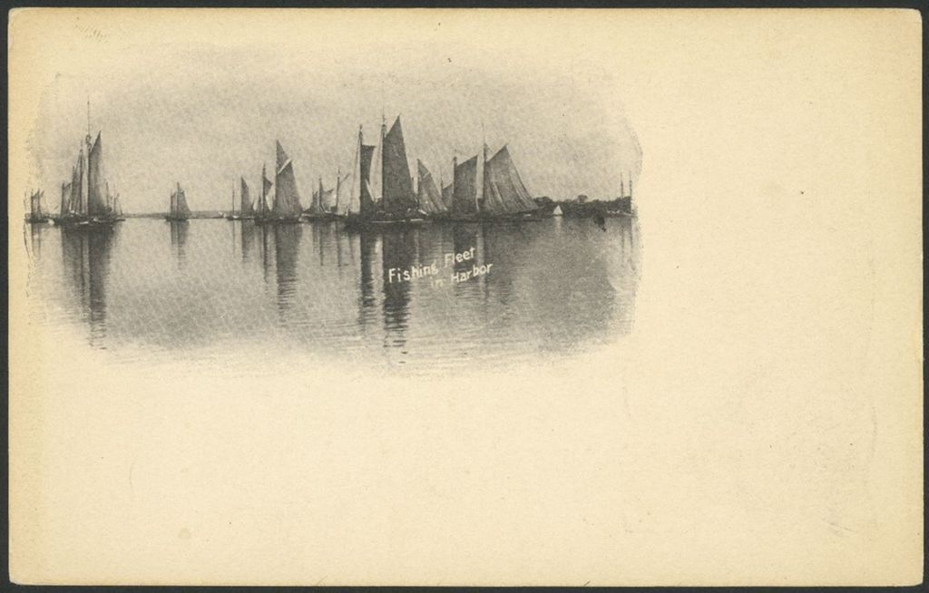 Miniature of Fishing Fleet in Harbor, Portland, ME