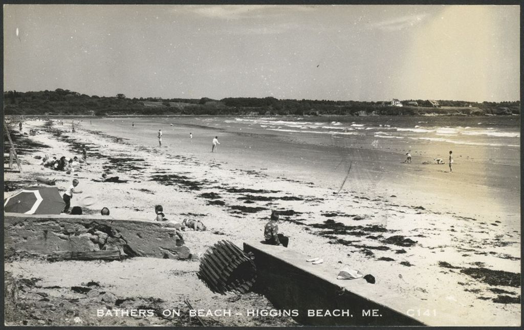 Miniature of Bathers on Beach, Higgins Beach, ME