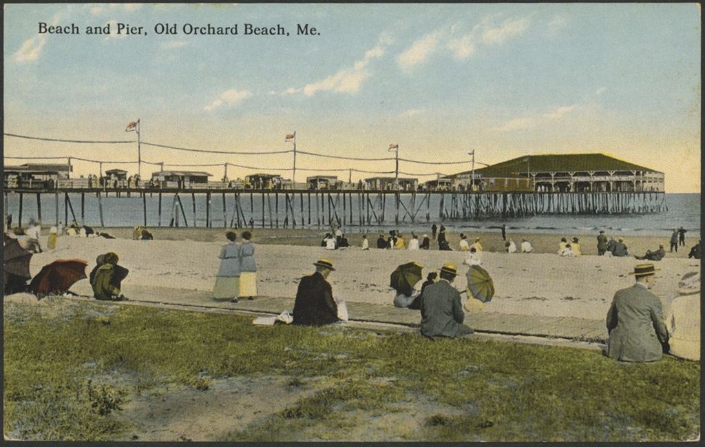 Miniature of Beach and Pier, Old Orchard Beach, ME