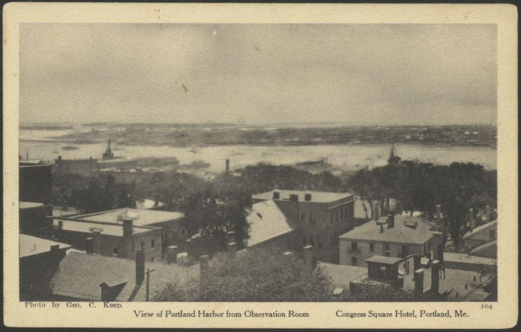 Miniature of View of Portland Harbor from Observation Room