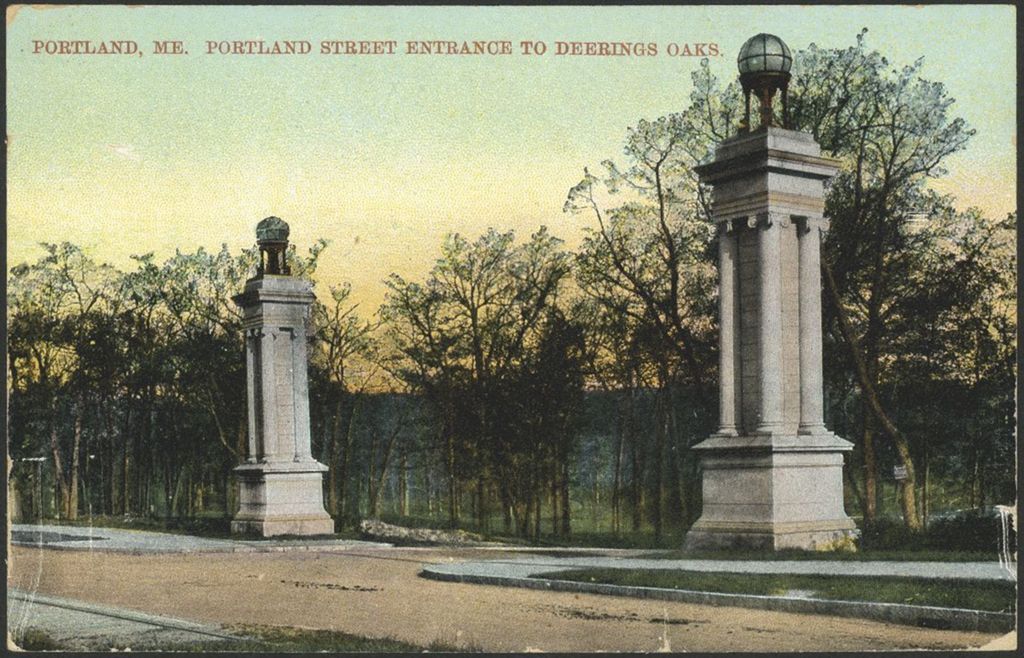 Miniature of Portland Street Entrance to Deering Oaks, Portland, ME