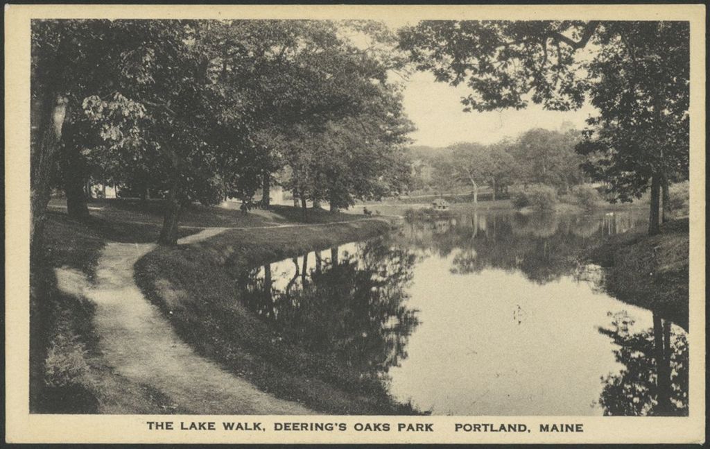 Miniature of The Lake Walk, Deering Oaks Park, Portland, ME