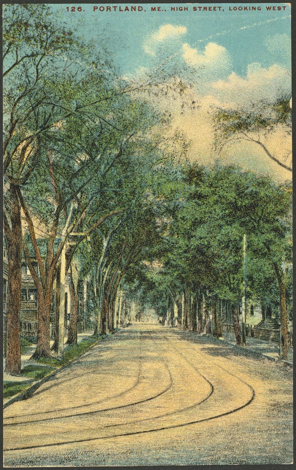 Miniature of High Street Looking West, Portland, ME