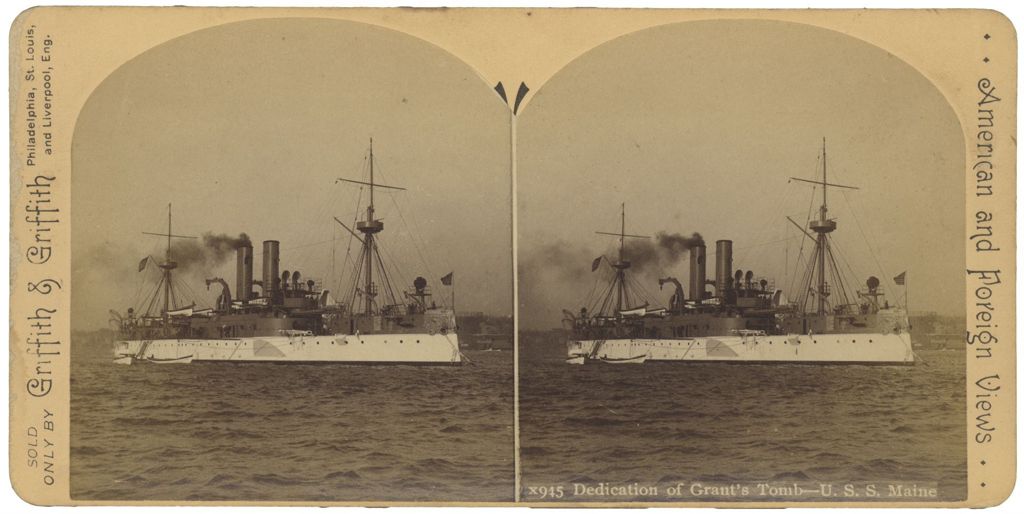 Miniature of Dedication of Grant's Tomb - U.S.S. Maine