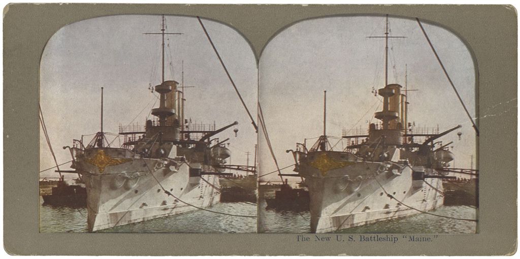 Miniature of The New U.S. Battleship "Maine"