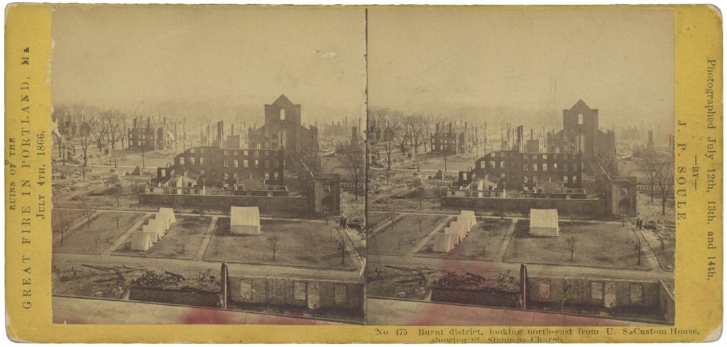 Miniature of Burnt District Looking Northeast, Portland, ME