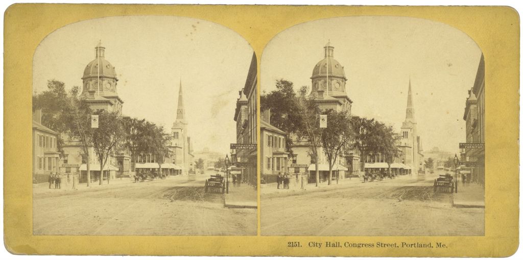 Miniature of City Hall, Congress Street, Portland, ME