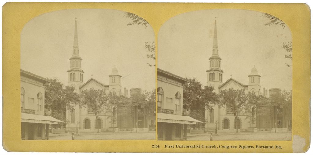 Miniature of First Universalist Church, Congress Square, Portland, ME