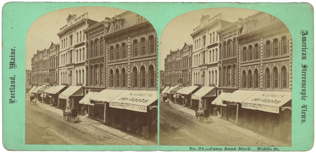 Miniature of Casco Bank Block, Middle St.