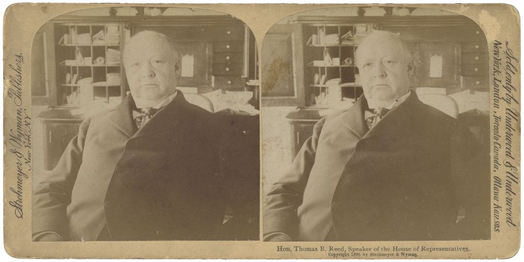 Miniature of Hon. Thomas B. Reed, Speaker of the House of Representatives.