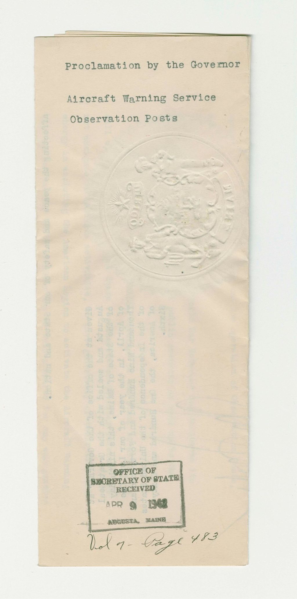 Miniature of Aircraft Warning Service Observation Posts