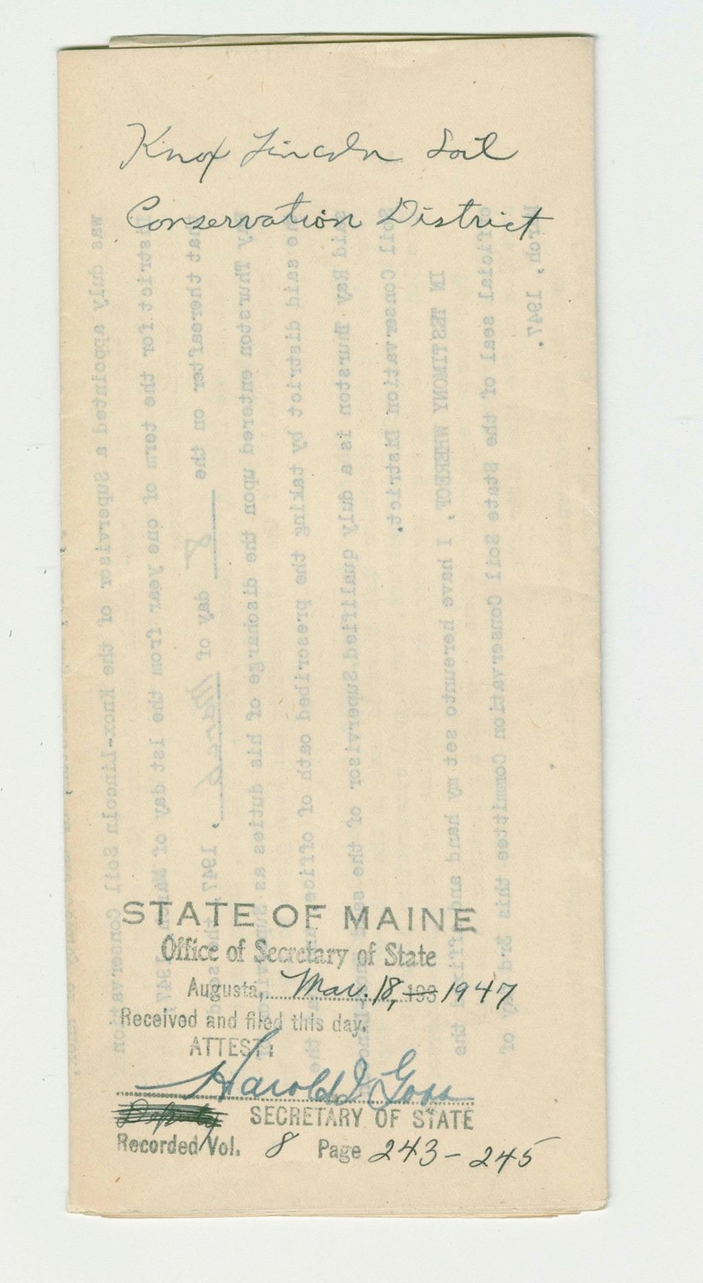 Miniature of Knox Lincoln Soil Conservation District