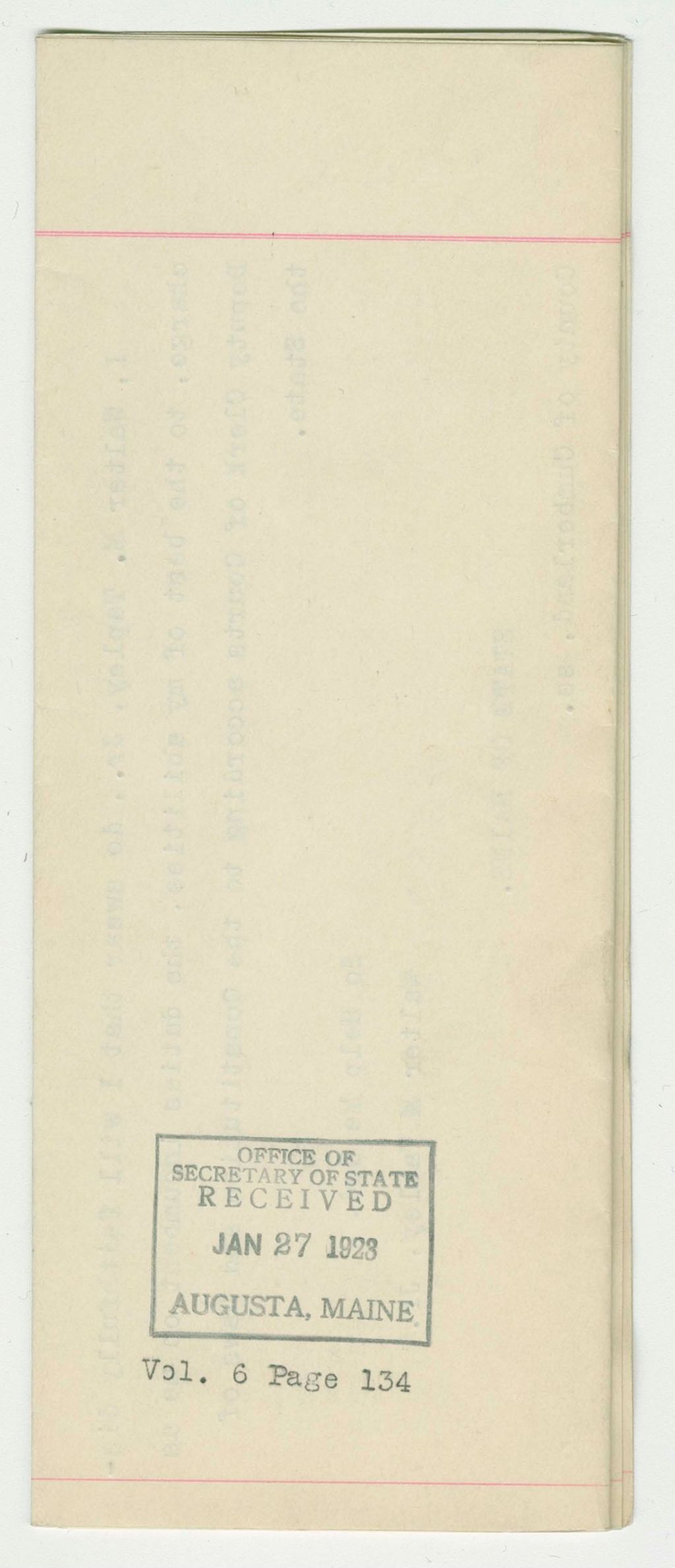 Miniature of Appointment to Deputy Clerk of Courts