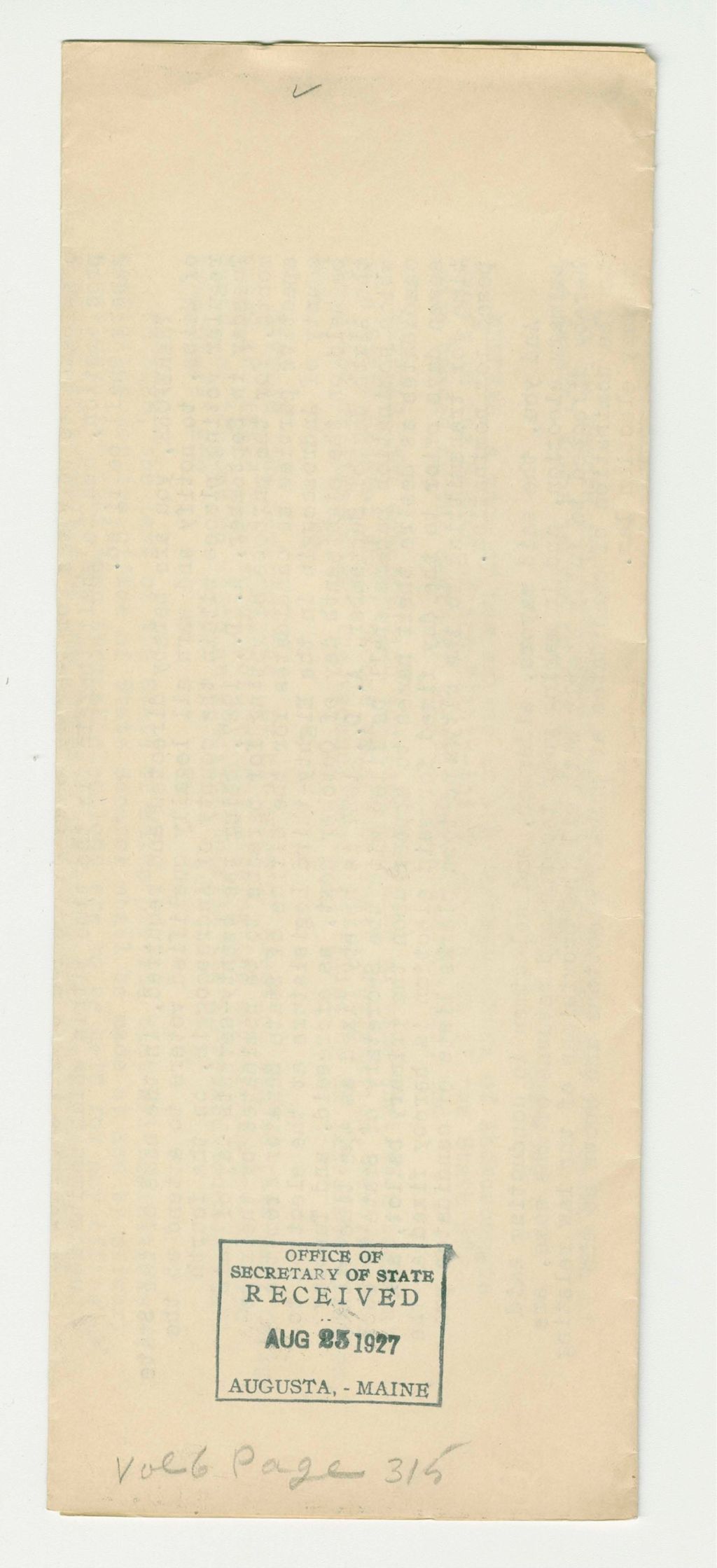 Miniature of Proclamation for Primary Election