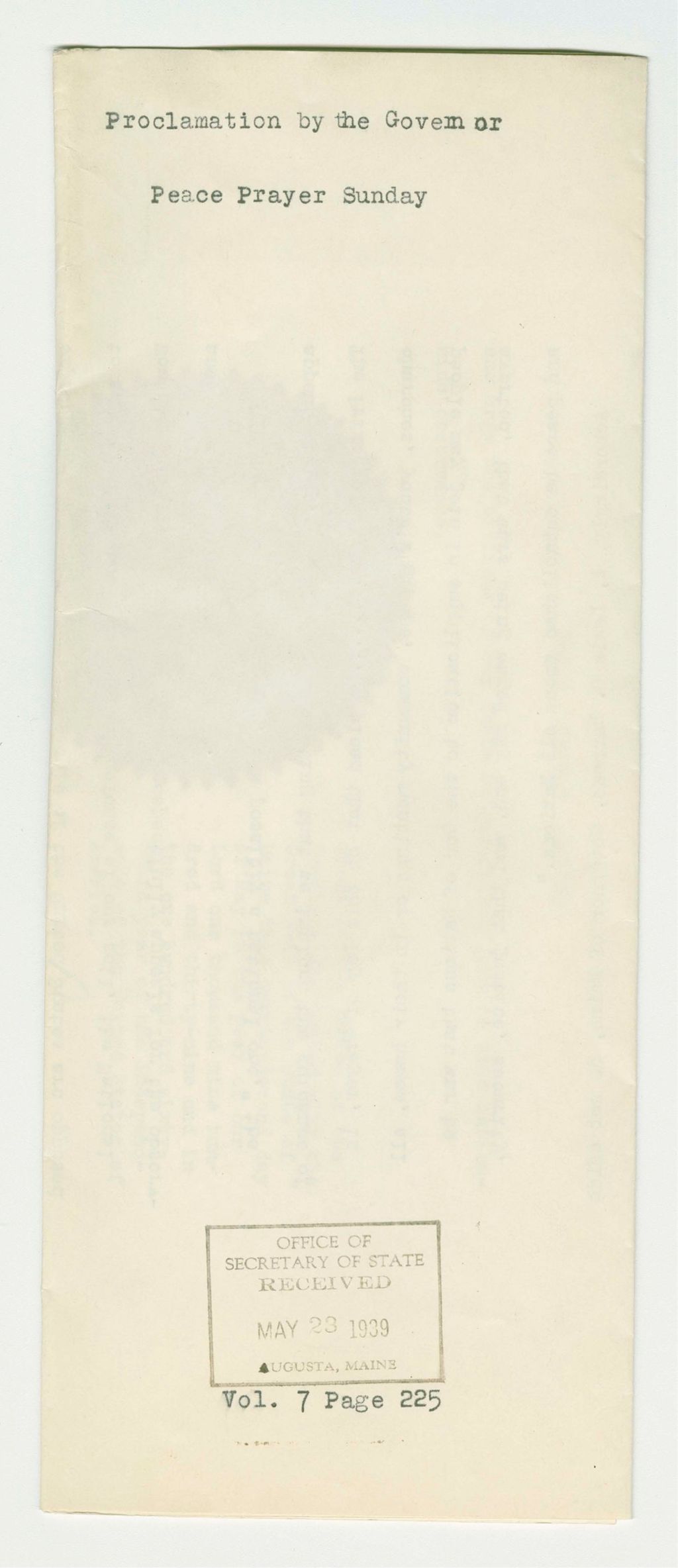 Miniature of Peace Prayer Sunday