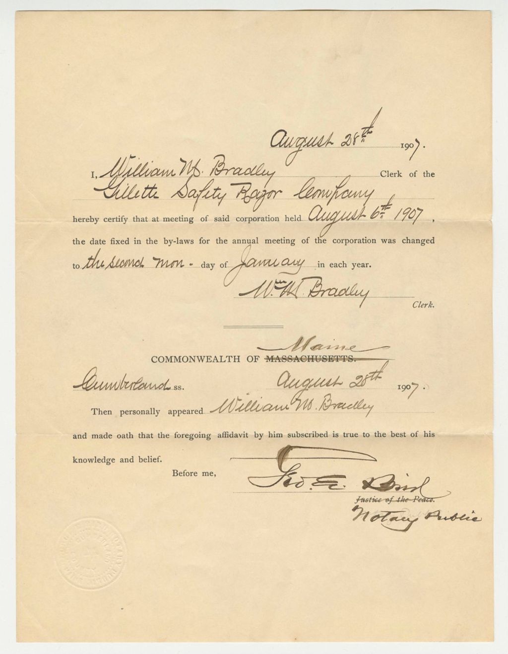 Miniature of Gillette Razor Company Statement