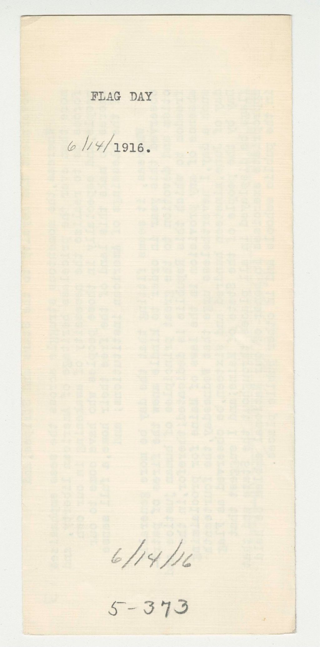 Miniature of 1916 Flag Day Proclamation