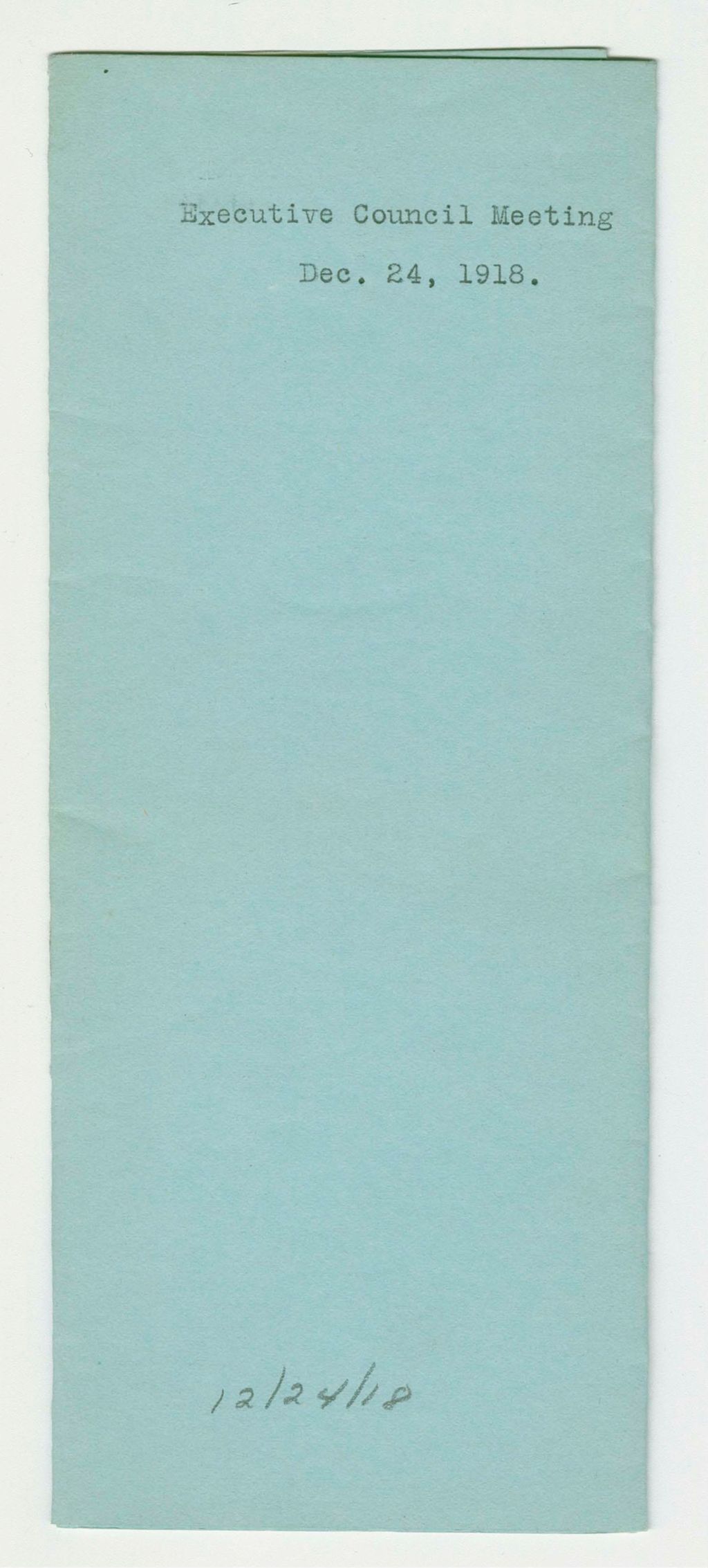 Miniature of Executive Council Meeting