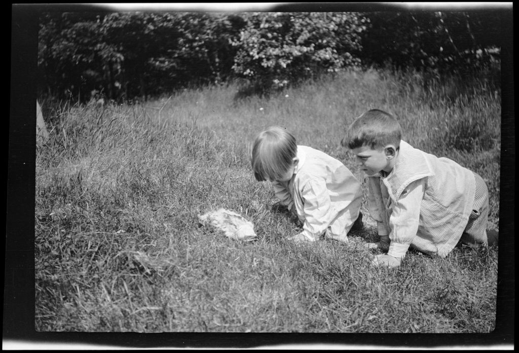 Miniature of Tots- Don And Barb On Grass With Baby Hawk