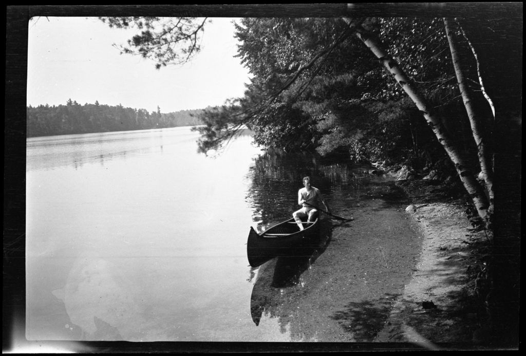 Miniature of Water Man In Canoe