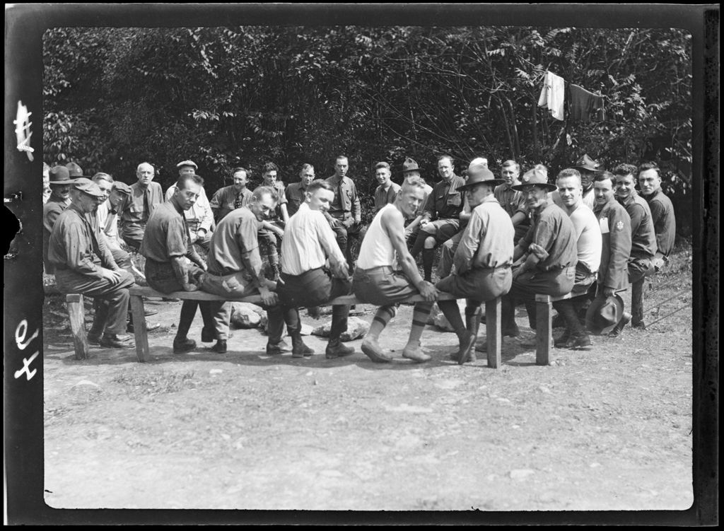 Miniature of Genre- Bear Mountain Camp Council Leaders Site Around Fire