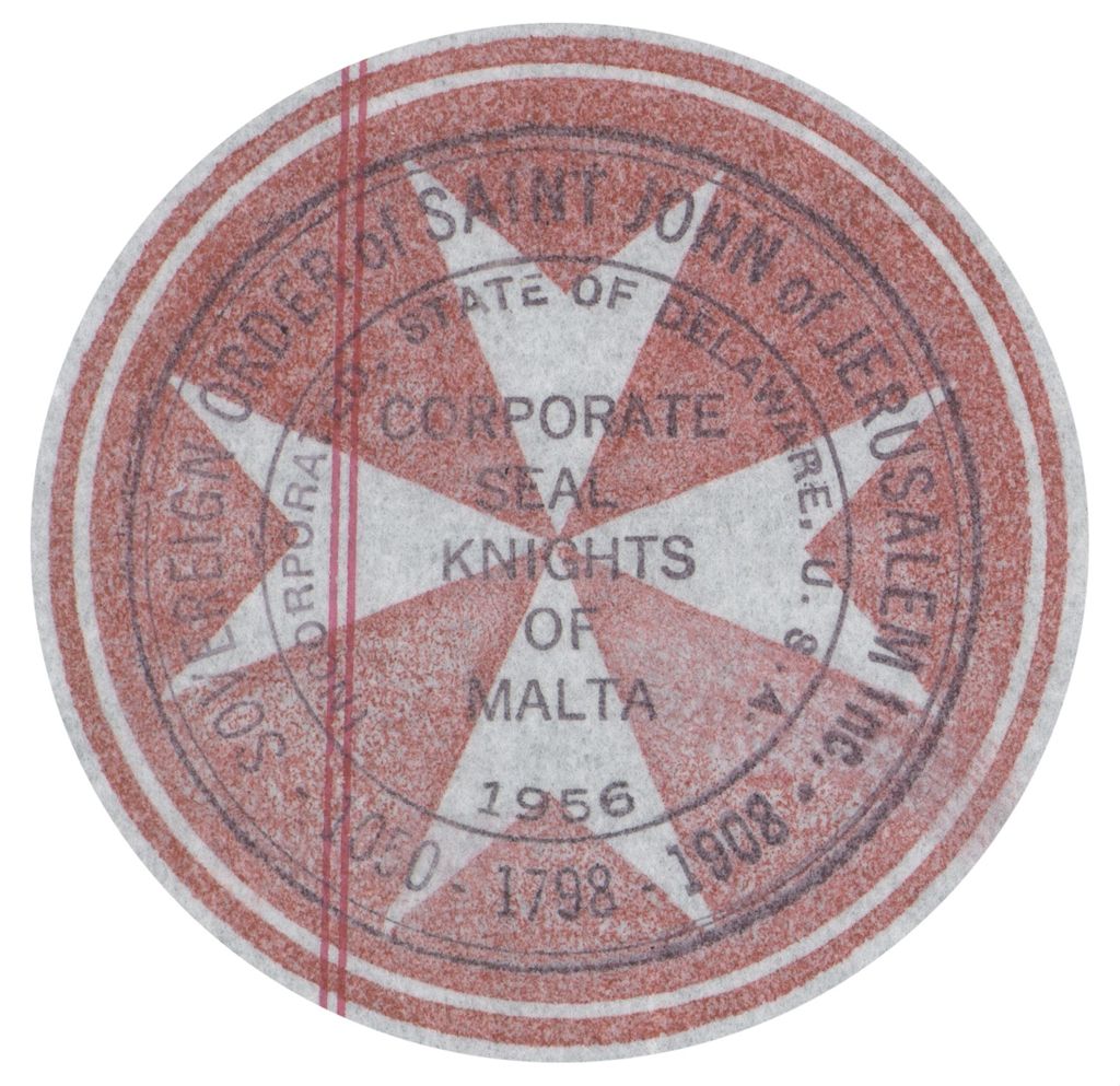Miniature of Sovereign Order of Saint John of Jerusalem, Inc. Knights of Malta Label