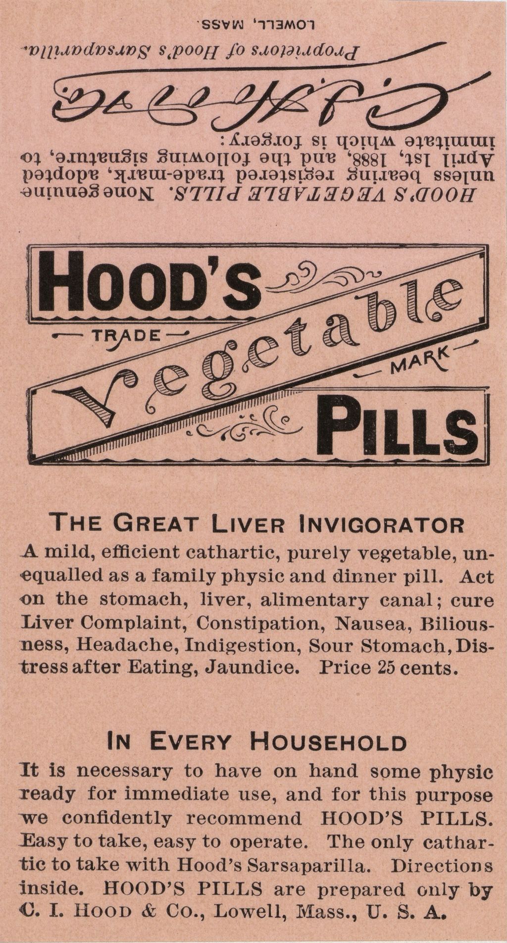 Miniature of Hood's Vegetable Pills