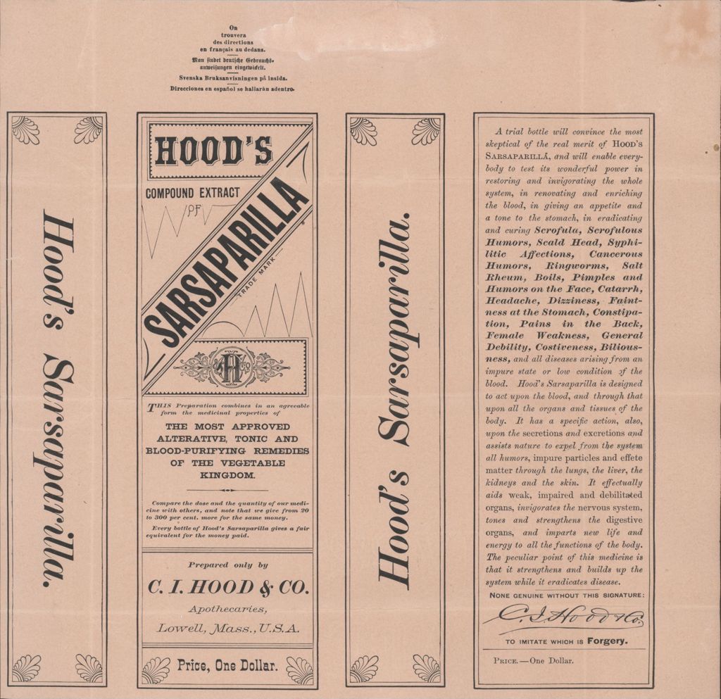 Miniature of Hood's Sarsaparilla