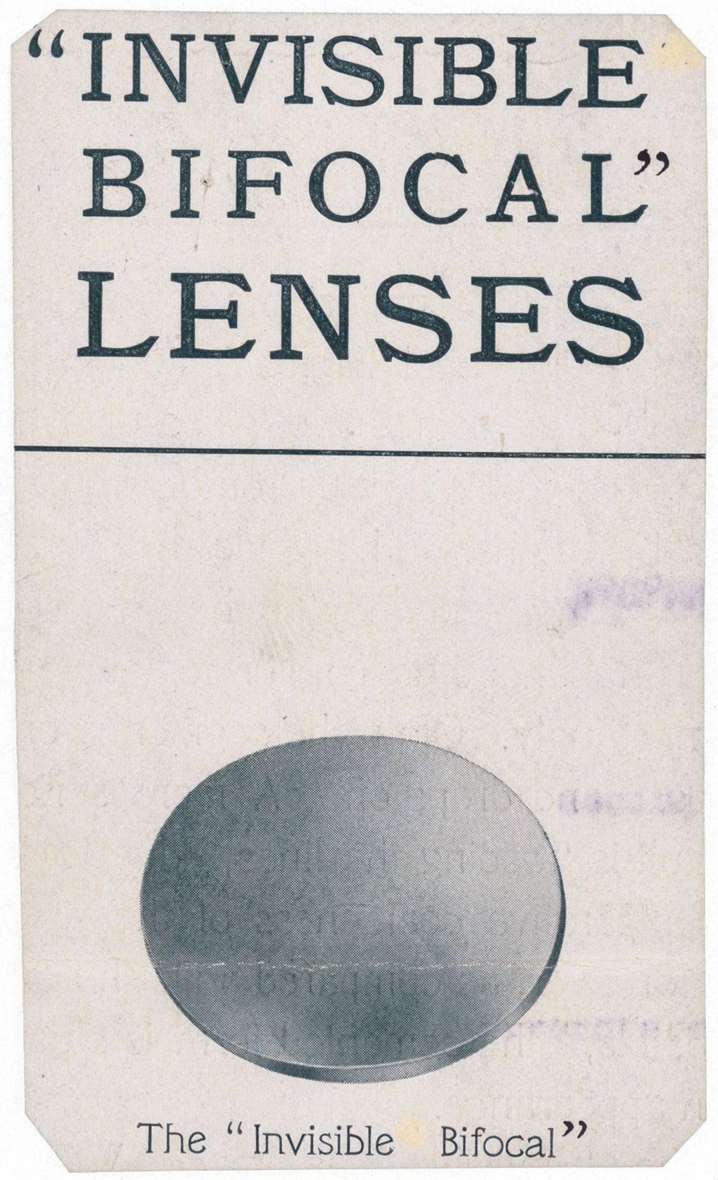 Miniature of Invisible Bifocal Lenses