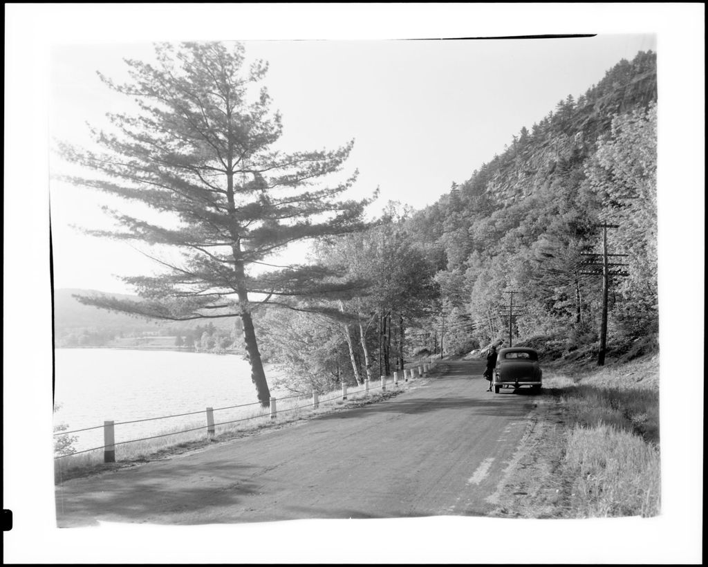 Miniature of Gravel Road Along Scenic Lake Shore