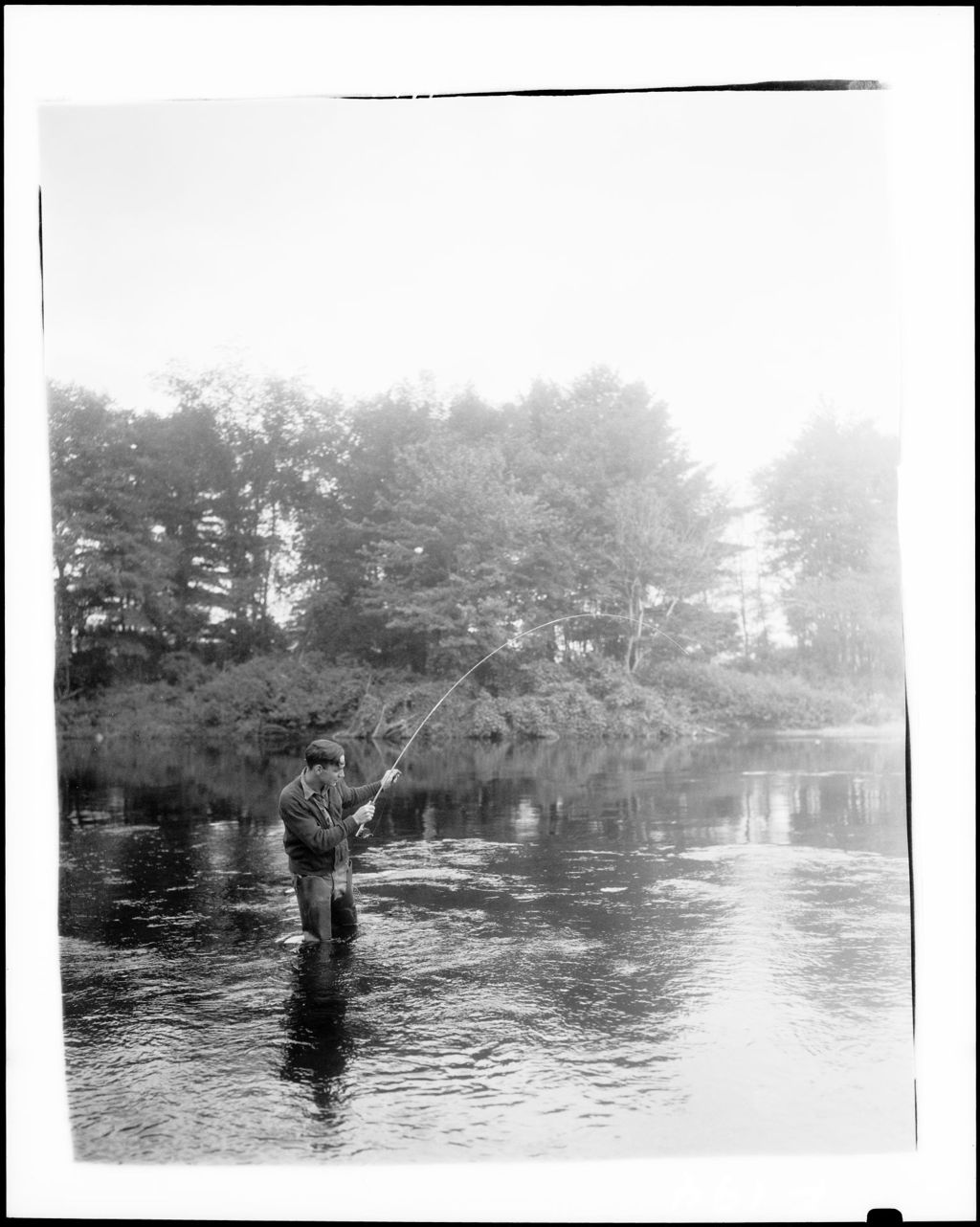 Miniature of Man Stream Fishing